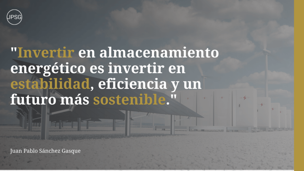 Invertir en almacenamiento energetico Juan Pablo Sanchez Gasque